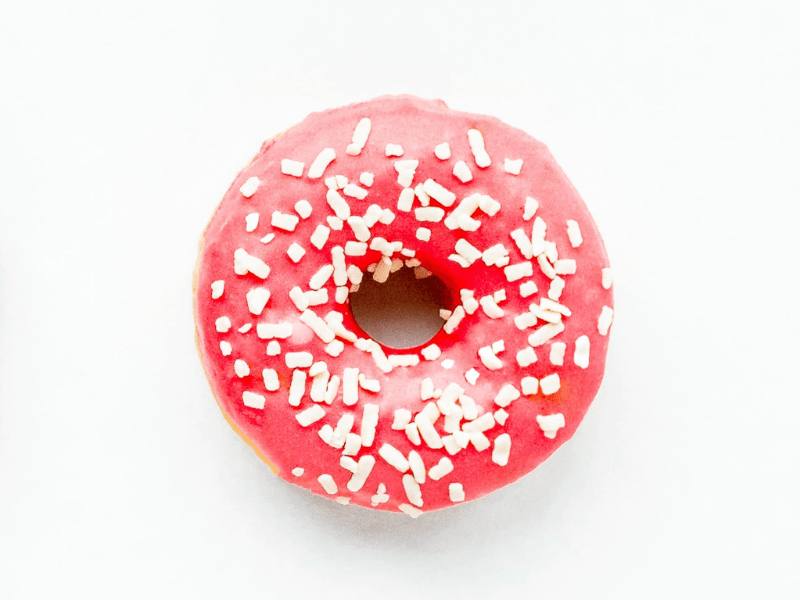 Strawberry donut